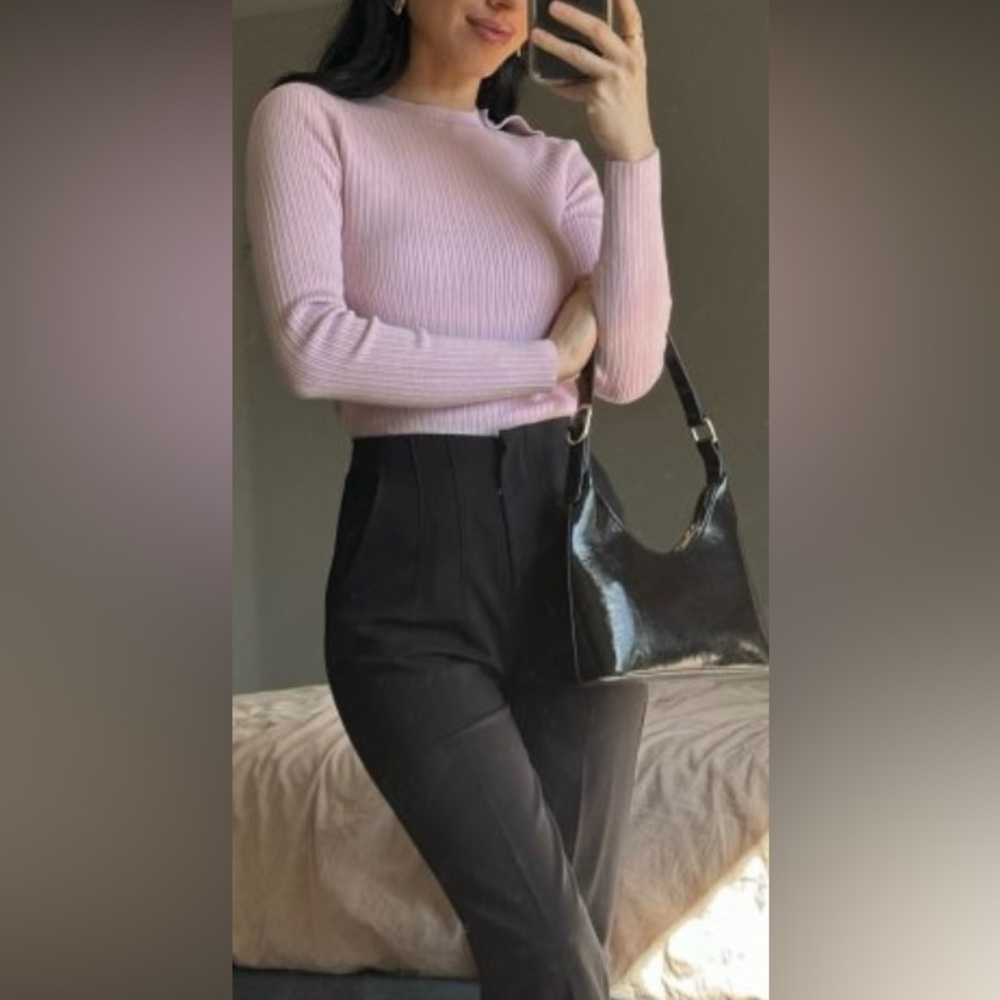 Express High waisted pleated ankle trousers - Charcoal grey